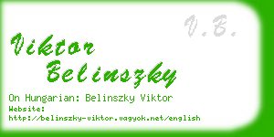 viktor belinszky business card